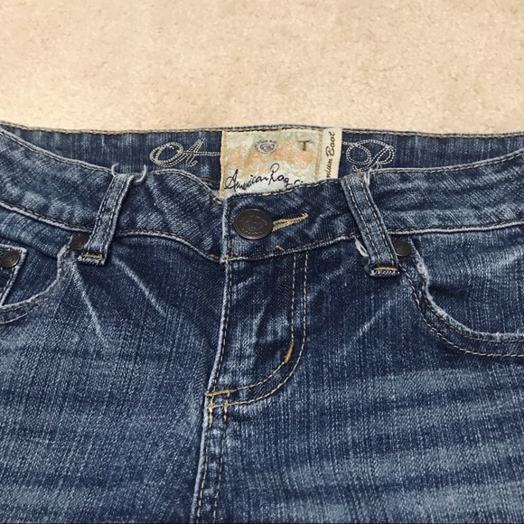🔥EUC AMERICAN RAG PREMIUM DISTRESSED DENIM VERY CUTE BOOT CUT SEXY FIT WORN 1X - Picture 7 of 16